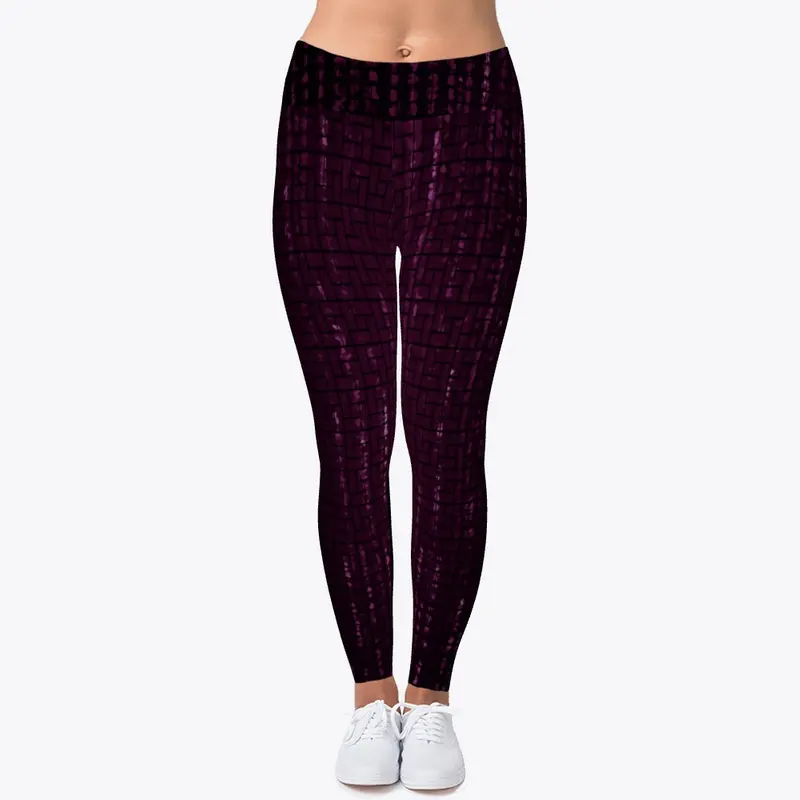 MAROON FRAGMENTS Legging