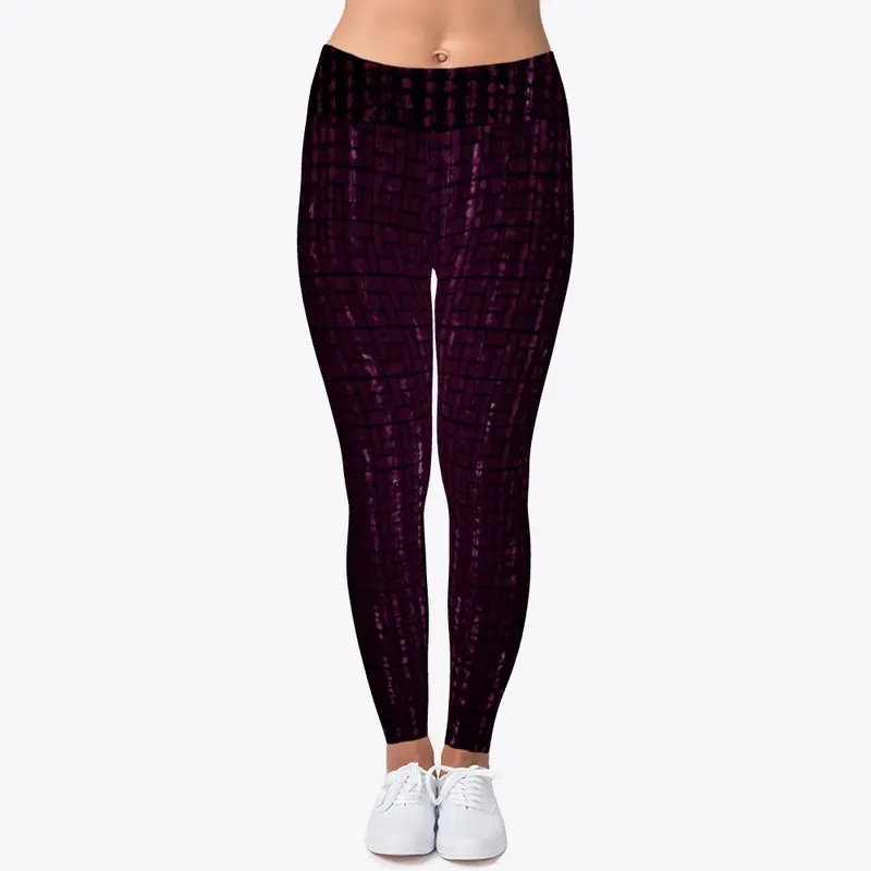 MAROON FRAGMENTS Legging